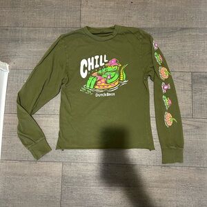Dutch Bros Olive Green Chill Long Sleeve Tee